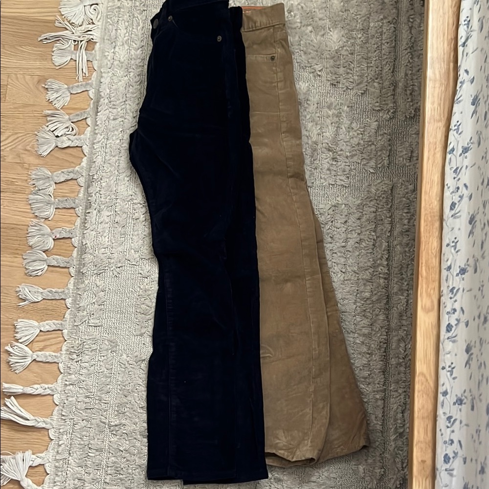 Crewcuts navy and tan corduroy pants